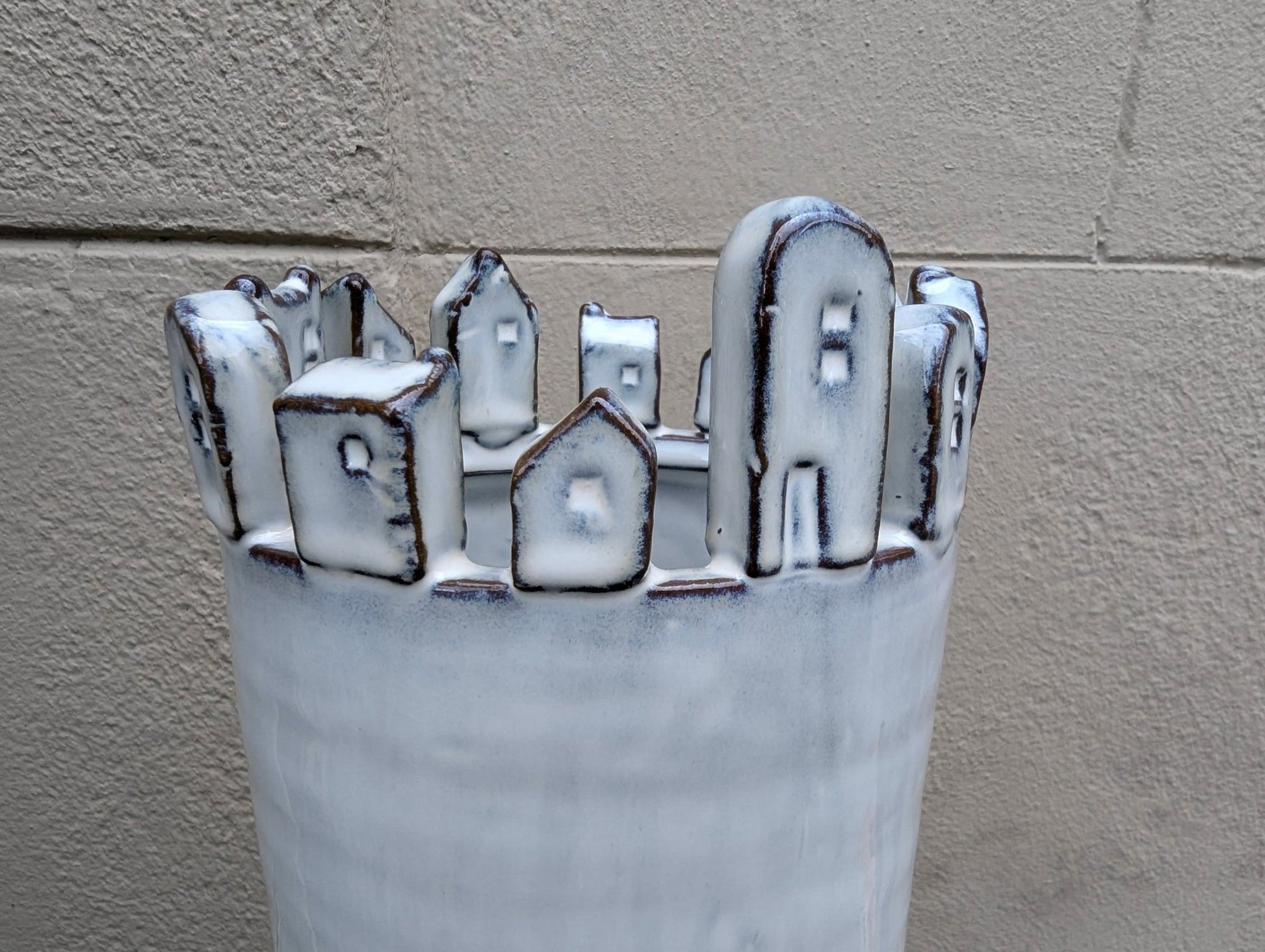 Vaso Castello alto - | Idee regalo, artigianato, arredamento, design, tessuti e tombolo | Milleidee di Alessandro Magrini, Anghiari, Toscana