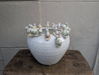 Vaso Lumache - | Idee regalo, artigianato, arredamento, design, tessuti e tombolo | Milleidee di Alessandro Magrini, Anghiari, Toscana